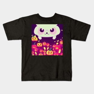 bee and puppycat halloween Kids T-Shirt